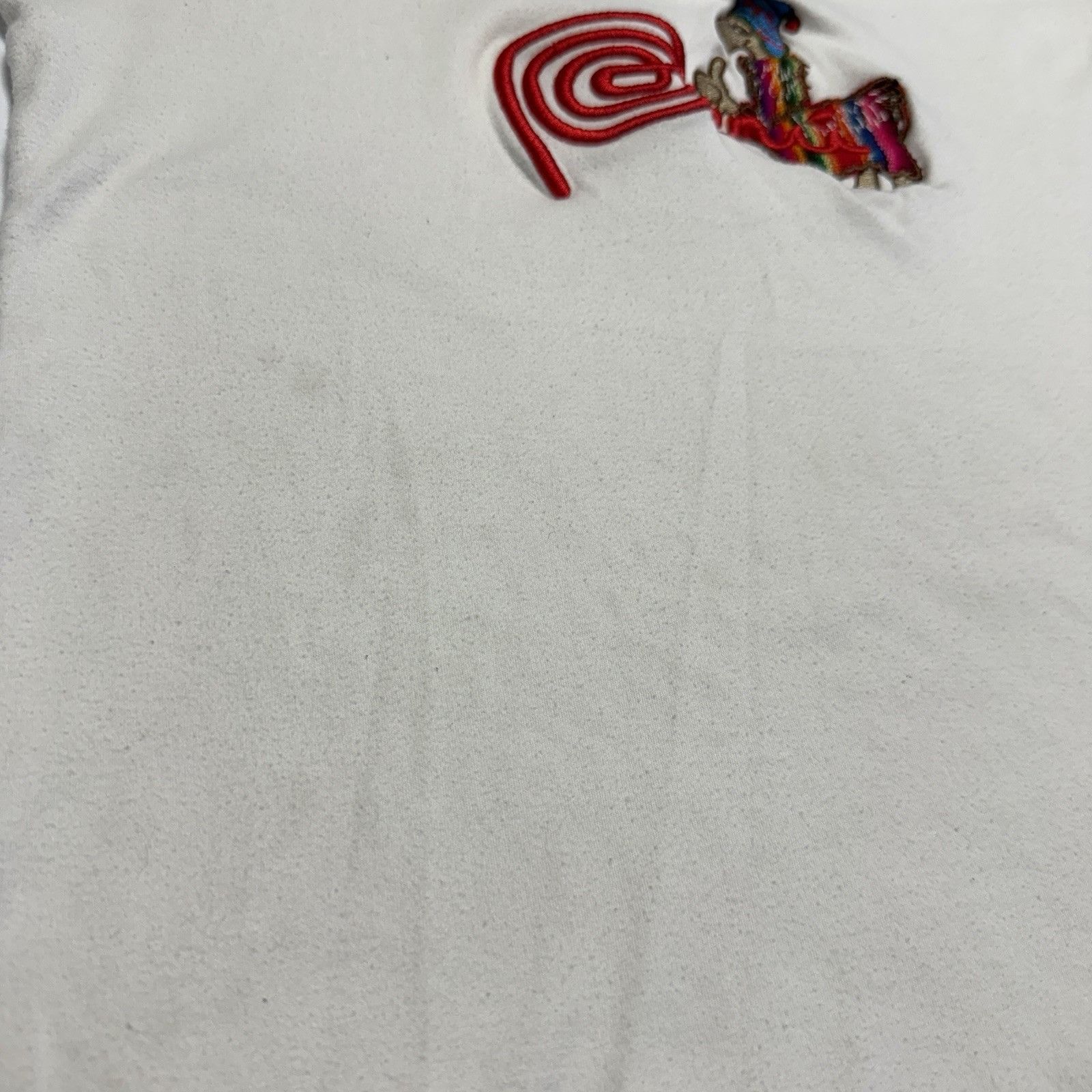 Vintage Vintage Peru Shirt Womens XL White Embroidered Alpaca Travel Size XL / US 12-14 / IT 48-50 - 8 Thumbnail