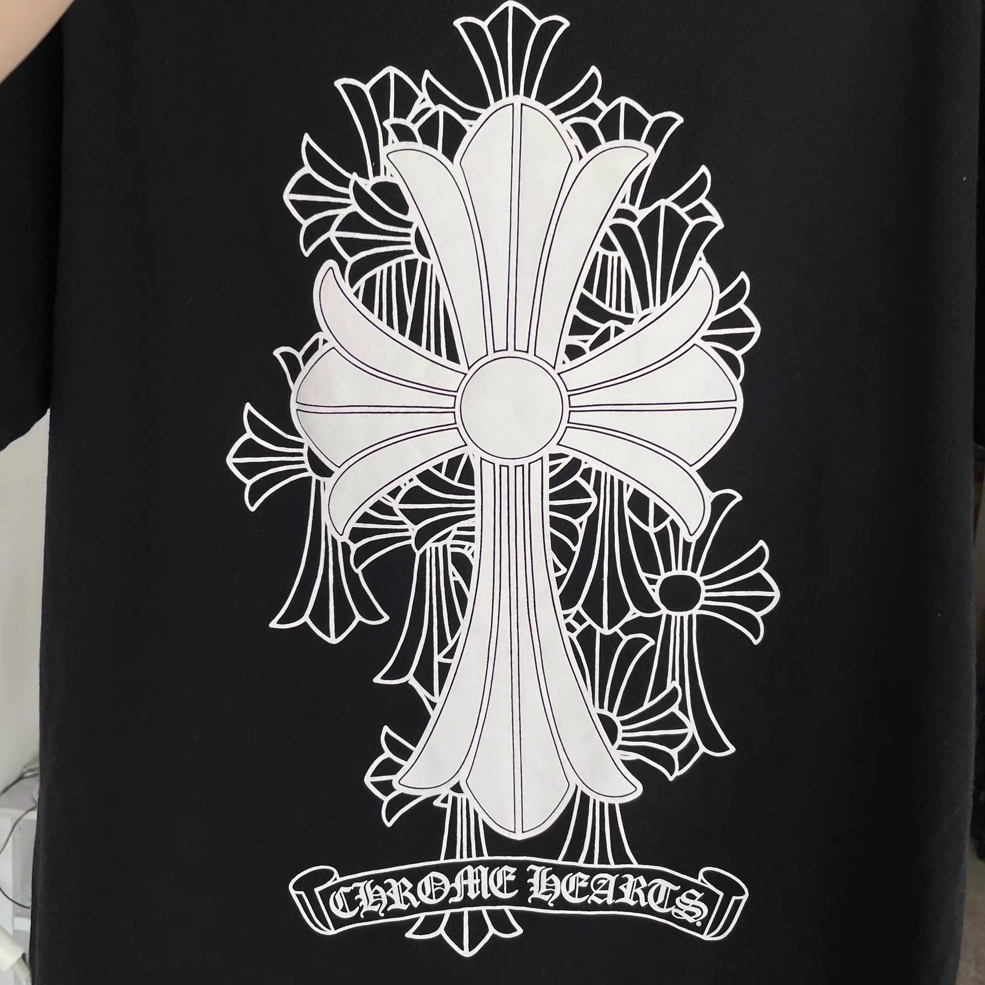 Chrome Hearts Chrome Hearts CH Black Shadow Cross T-Shirt Size US L / EU 52-54 / 3 - 6 Thumbnail