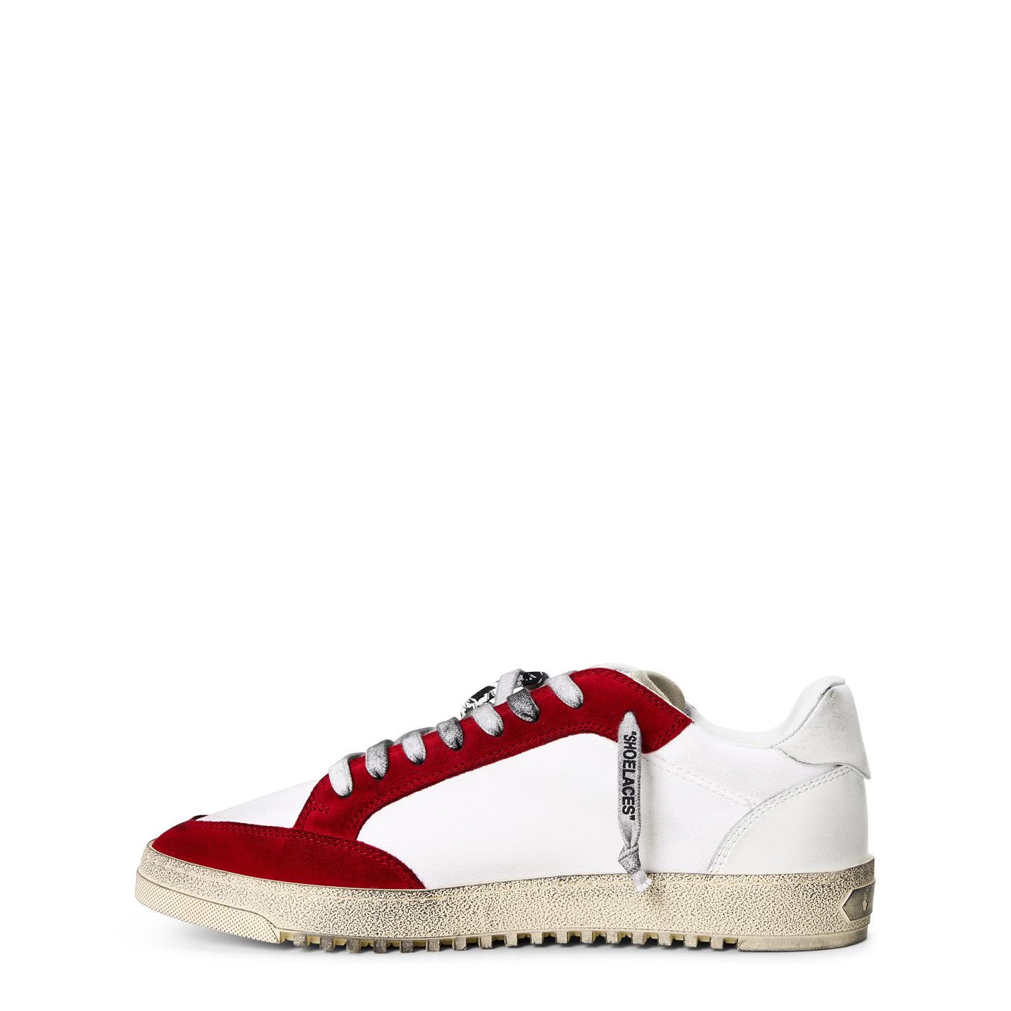 Off-White o1g2r1mq0226 Low-Top Trainers in White/Red Size US 14 / EU 47 - 2 Thumbnail
