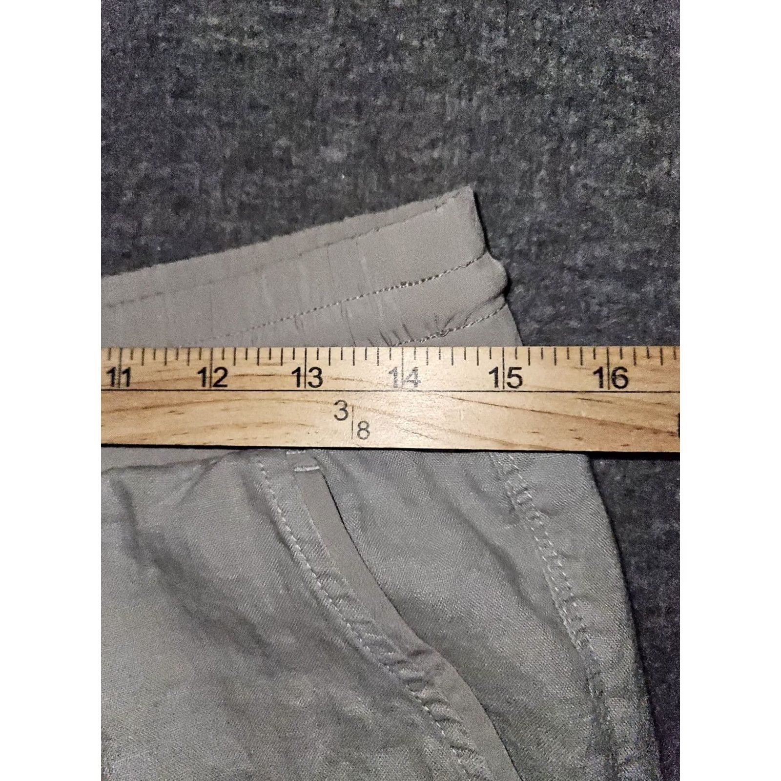 Athleta Athleta Linen Bali Cuffed Ankle Pants Women's 8 Gray Active Yoga Gym Casual Size 30" / US 8 / IT 44 - 3 Thumbnail