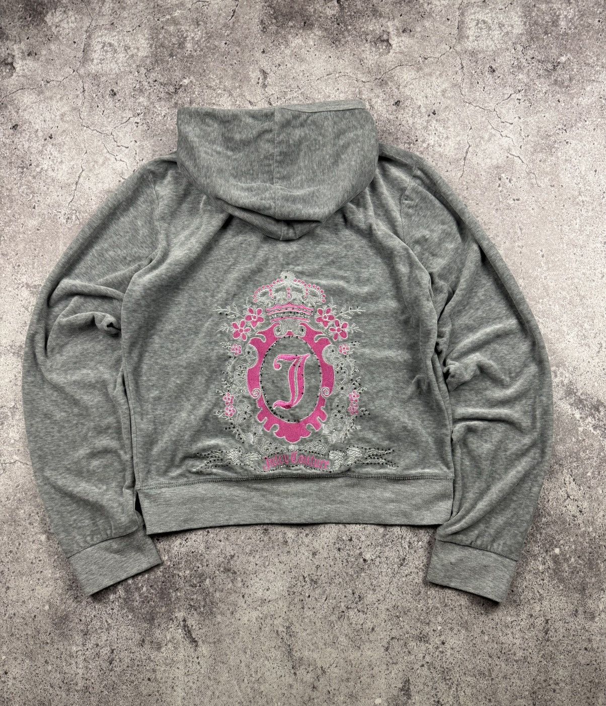 Juicy Couture VINTAGE VELOUR JUICY COUTURE BIG LOGO Y2K ZIP UP HOODIE Size XXL / US 16-18 / IT 52-54 - 1 Thumbnail