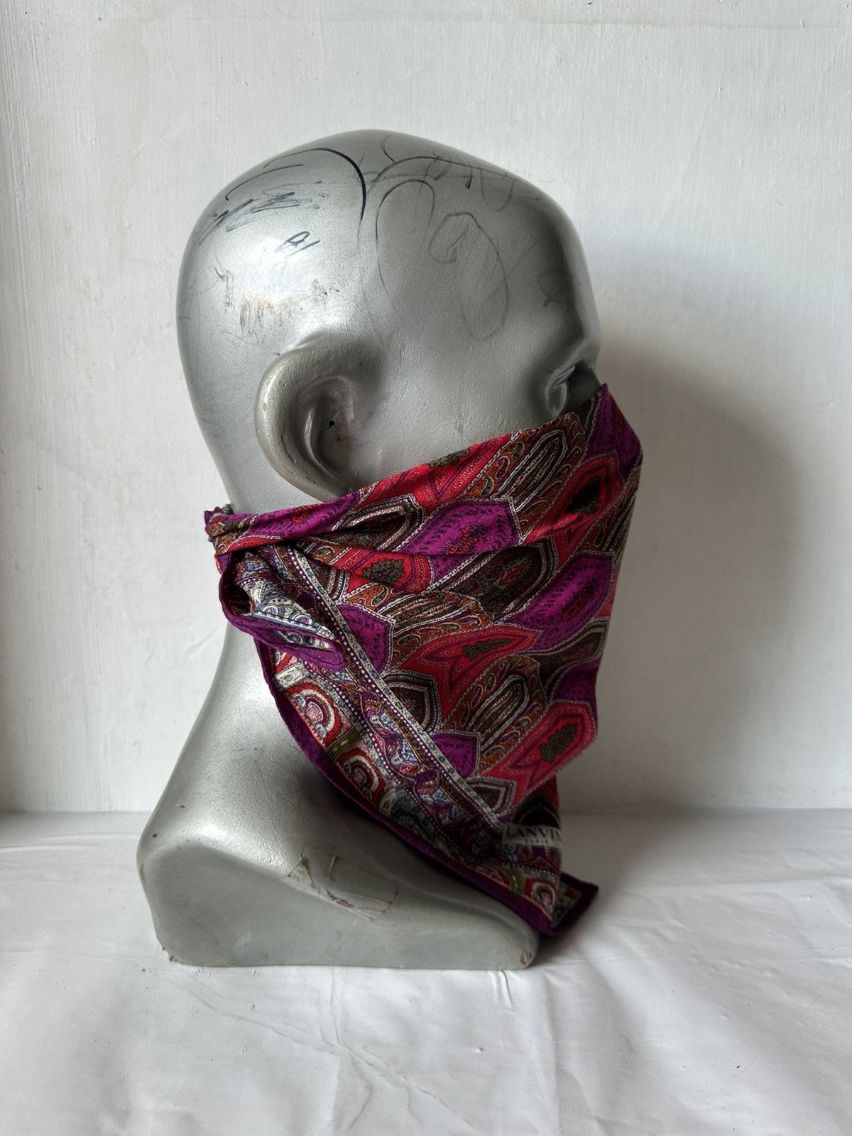 Vintage Vintage Lanvin Handkerchief/ Neckerchief/ Bandana Size ONE SIZE - 7 Thumbnail