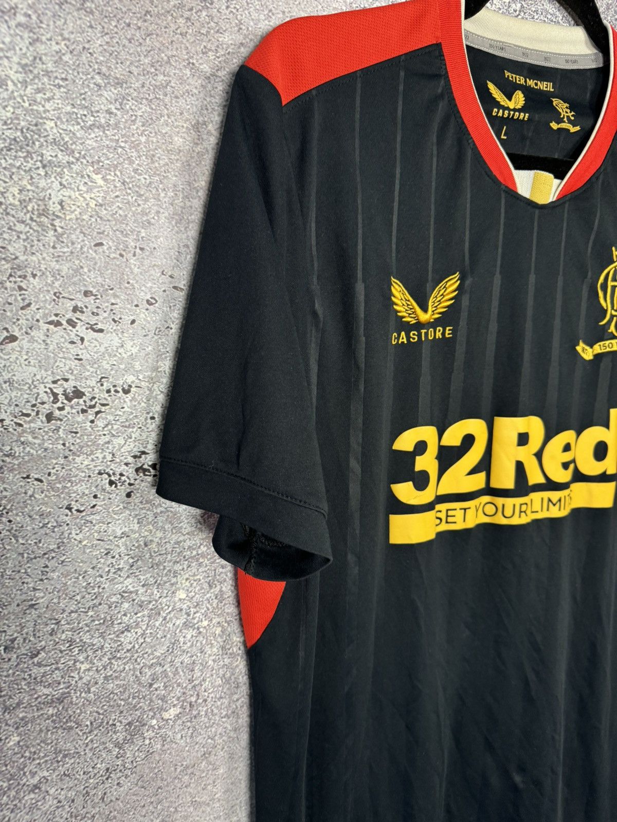 Castore × Vintage Vintage Rangers FC 2021/22 Away Castore Soccer Jersey Size US L / EU 52-54 / 3 - 4 Thumbnail