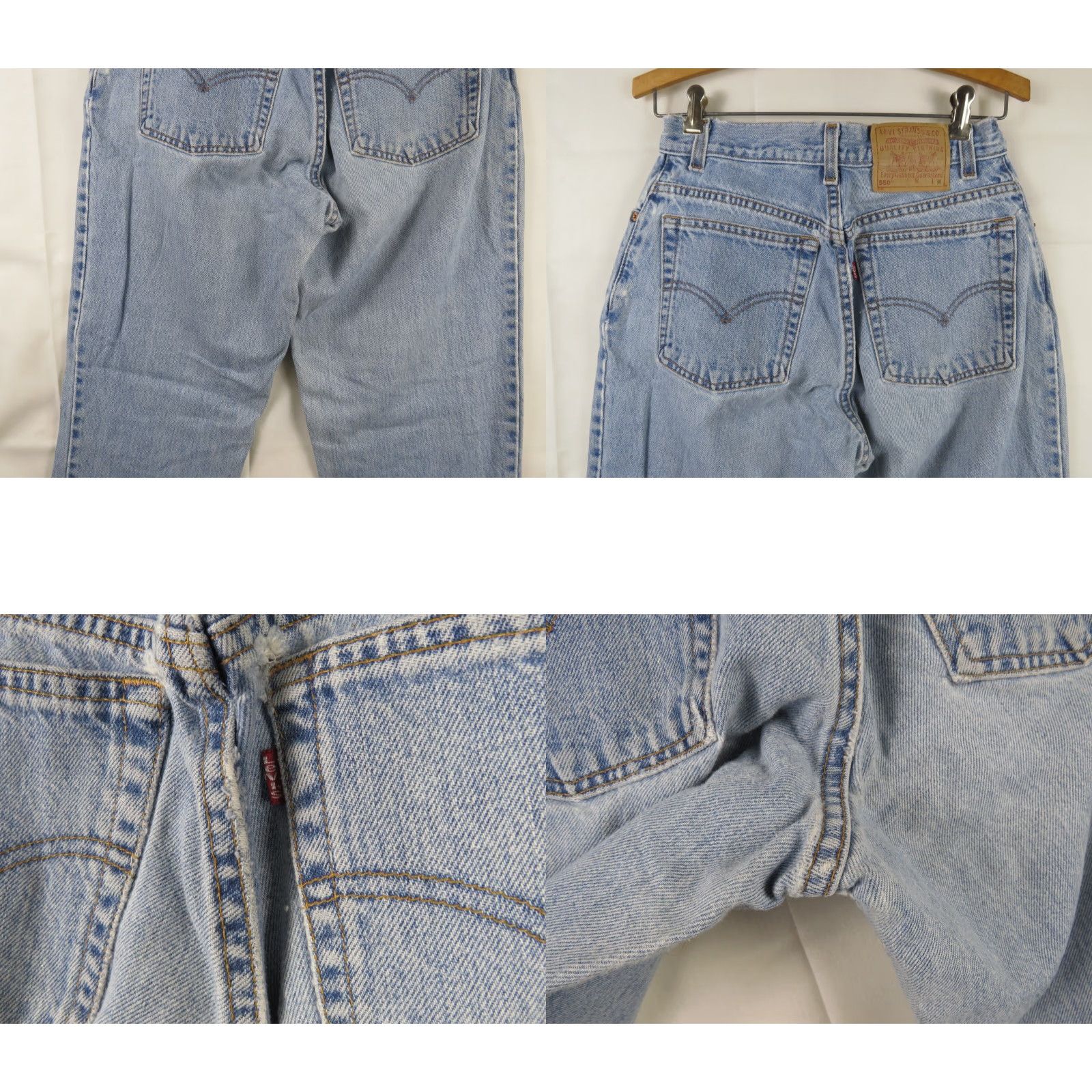 Levi's VINTAGE Levi's 550 Jeans 8 Miss R Denim Blue Bootcut 32 Inseam 28 Waist Men Size 28" / US 6 / IT 42 - 9 Thumbnail