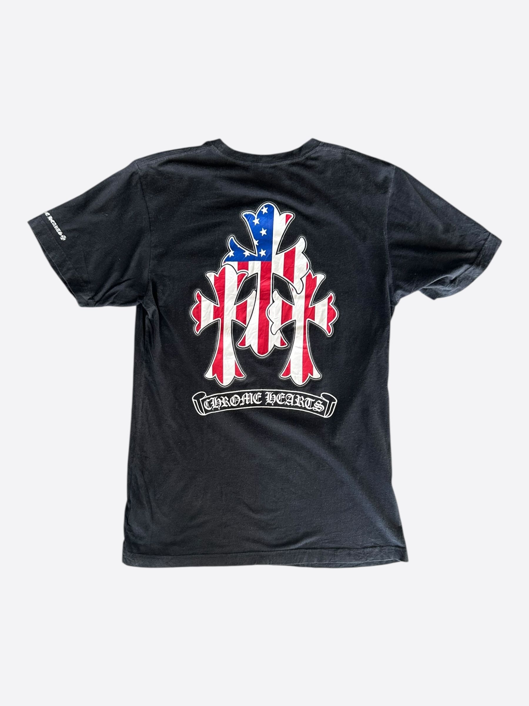 Chrome Hearts CH RS3 Triple Cross Logo Tee in Black | Grailed