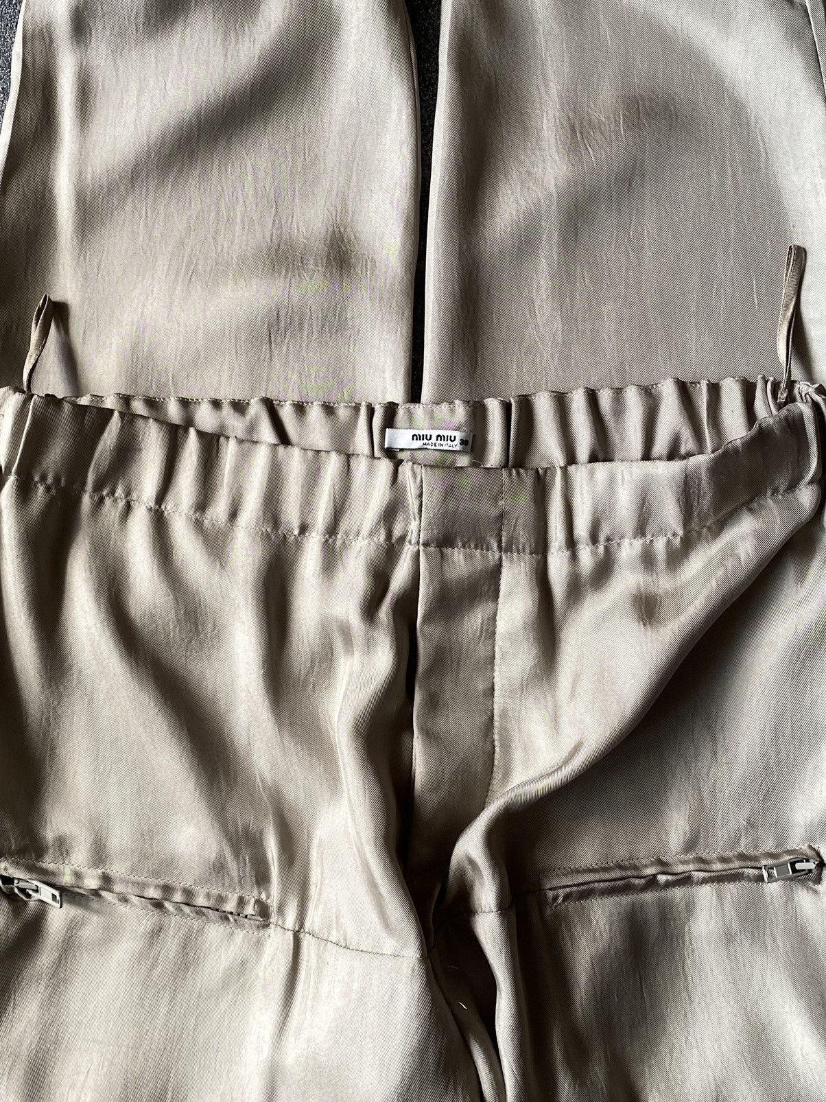 Miu Miu Fall 2007 Miu Miu Runway Satin Front Double Pocket Pants Size US 30 / EU 46 - 13 Thumbnail