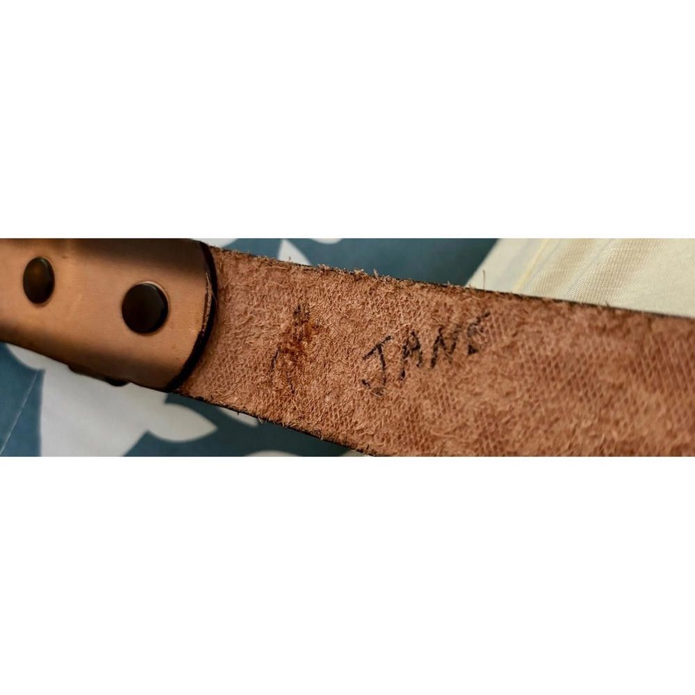 Designer Dakota Belt Co Leather Belt - 30 inch Size ONE SIZE - 6 Thumbnail