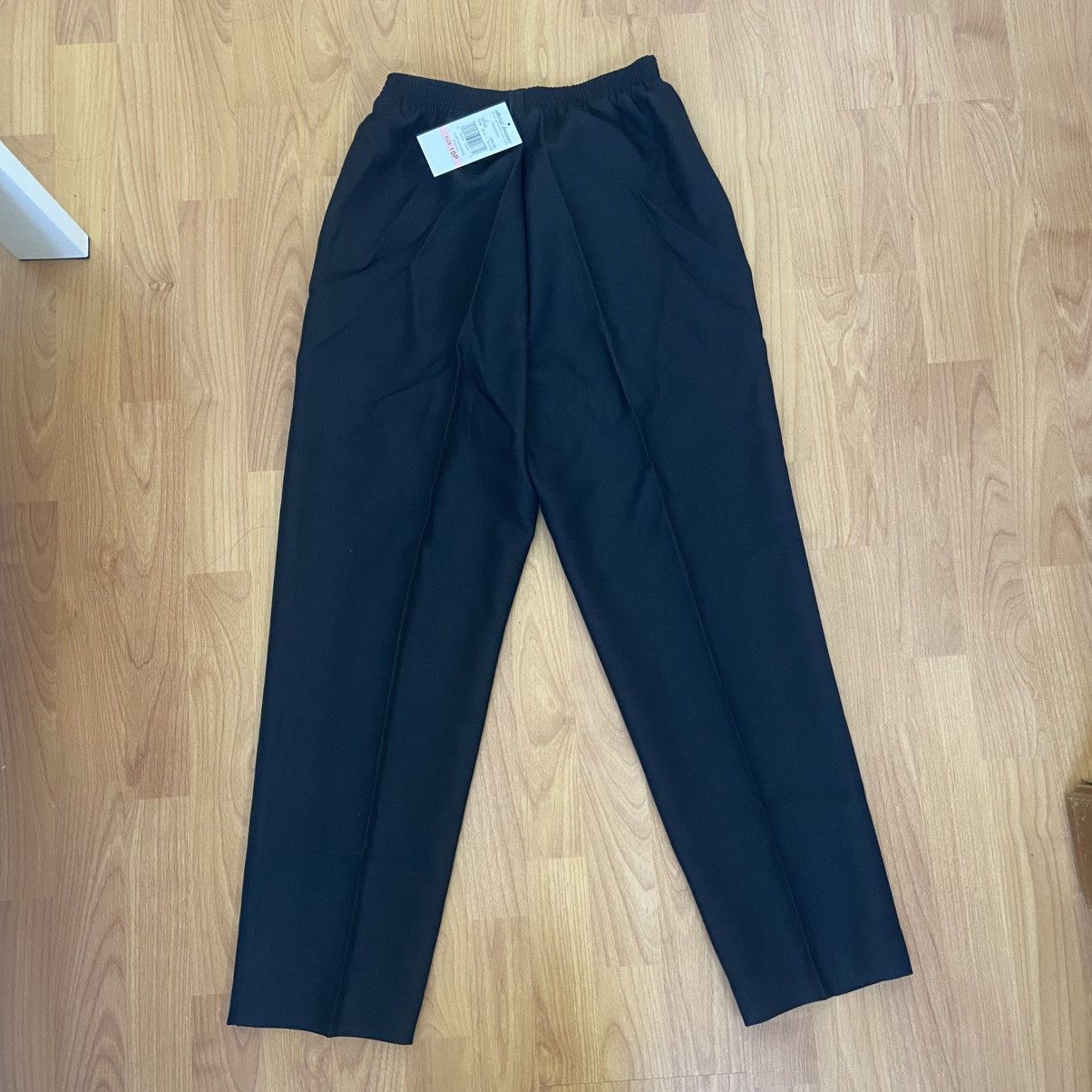 Vintage NWT Alfred Dunner Petite Classic Black Pants Women’s 10P Size 24" / US 00 / IT 34 - 2 Thumbnail