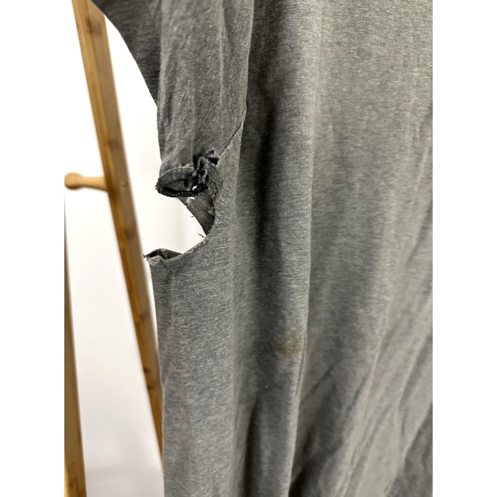 Polo Ralph Lauren VTG Polo Ralph Lauren Pony Pocket Front Thrashed Worn T-Shirt Size S Charcoal Mens Short Sleeve Distressed 90s Polo Shirt Size US S / EU 44-46 / 1 - 8 Thumbnail