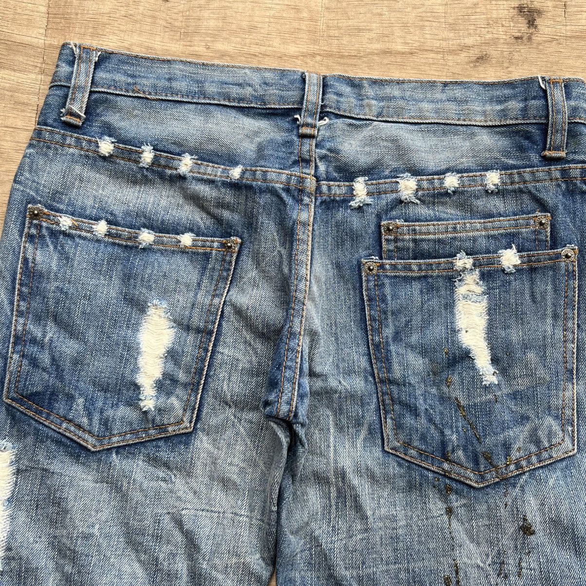 If Six Was Nine × Japanese Brand KUI DISTRESSED DENIM BOOTCUT IF SIX WAS NINE STYLE Size US 32 / EU 48 - 10 Thumbnail