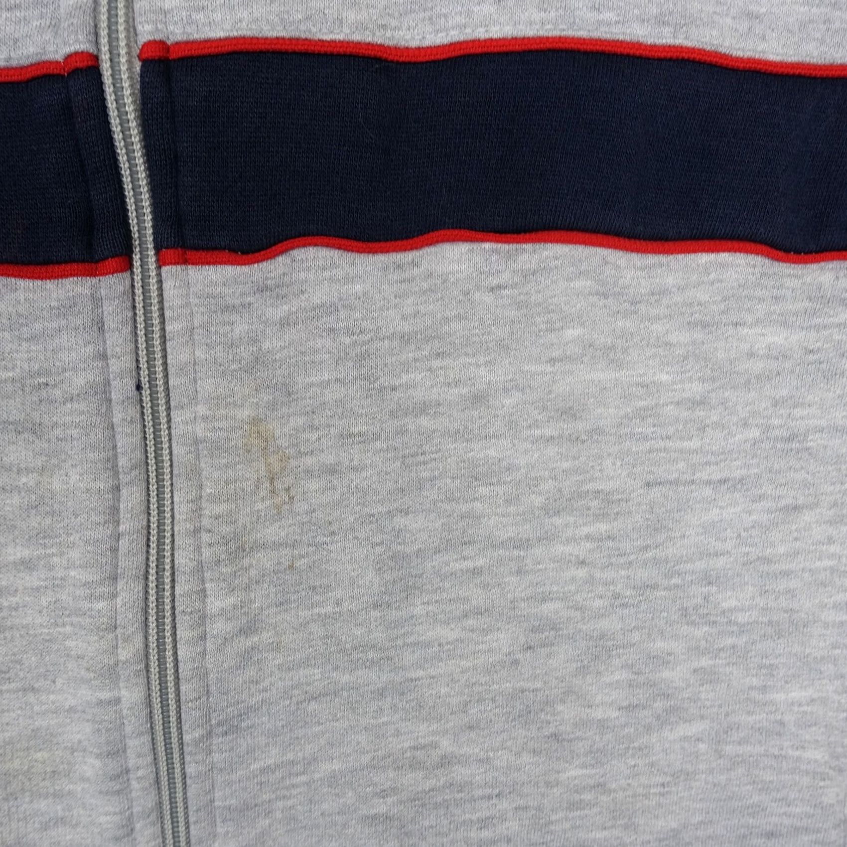 Adidas VINTAGE adidas Sweatshirt Mens Large Gray Full Zip 80s 90s Hip Hop RUN DMC Trefoil Fleece Size US L / EU 52-54 / 3 - 6 Thumbnail
