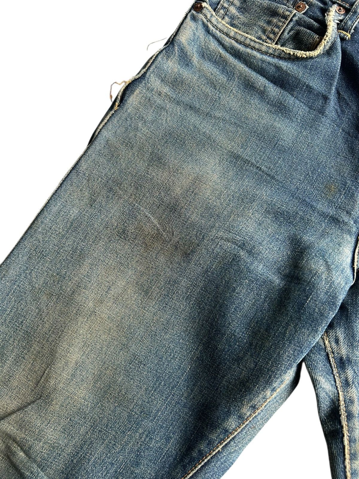 Japanese Brand × Kapital × Vintage Vintage Edwin Selvedge Distressed Punk Grunge Denim Jeans Size US 30 / EU 46 - 4 Thumbnail