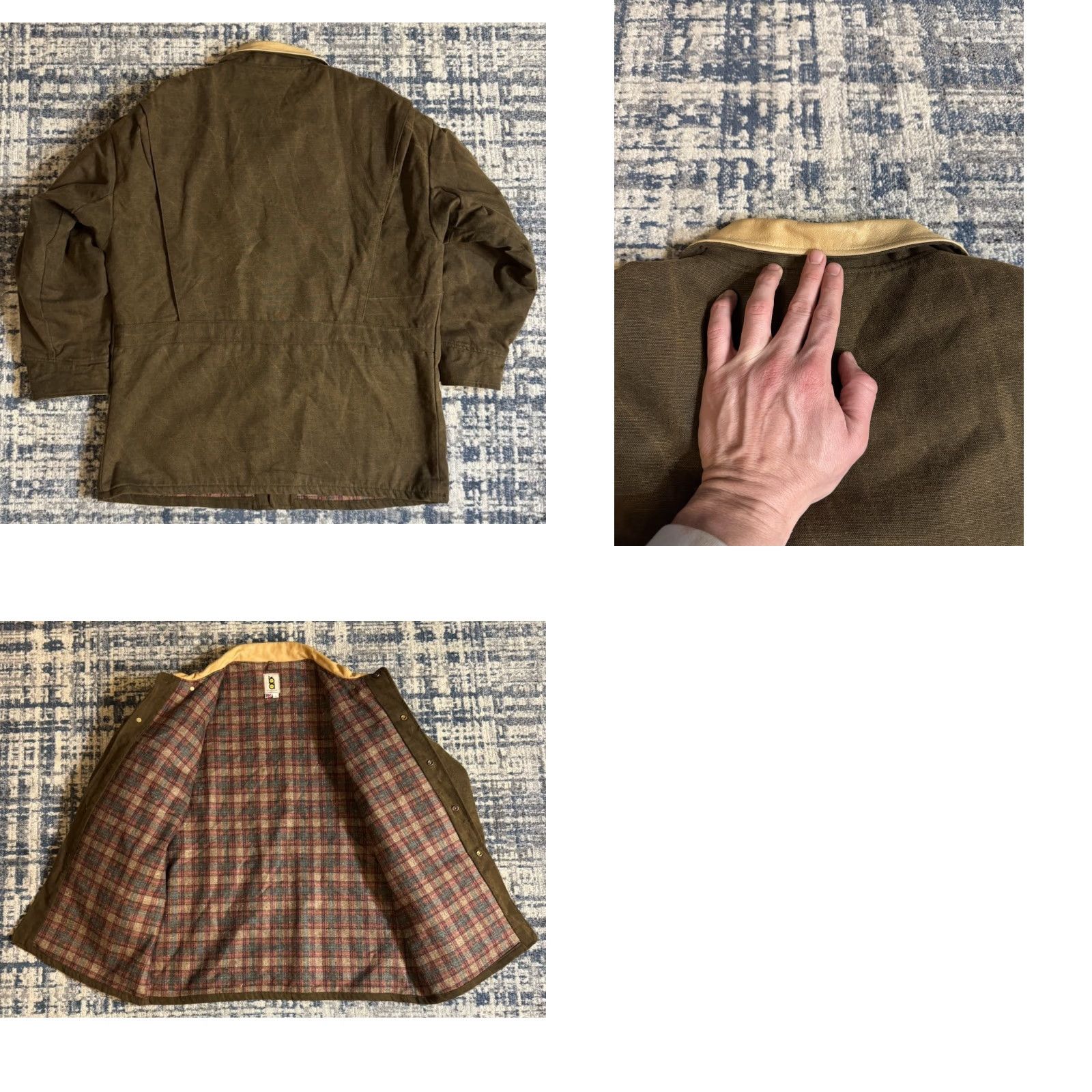 Vintage VINTAGE Bob Allen Brown Canvas Leather Blanket Lined Shooting Jacket Sz L Outdoor 1970s Leather Field Jacket Brown Mens? Size US L / EU 52-54 / 3 - 8 Thumbnail