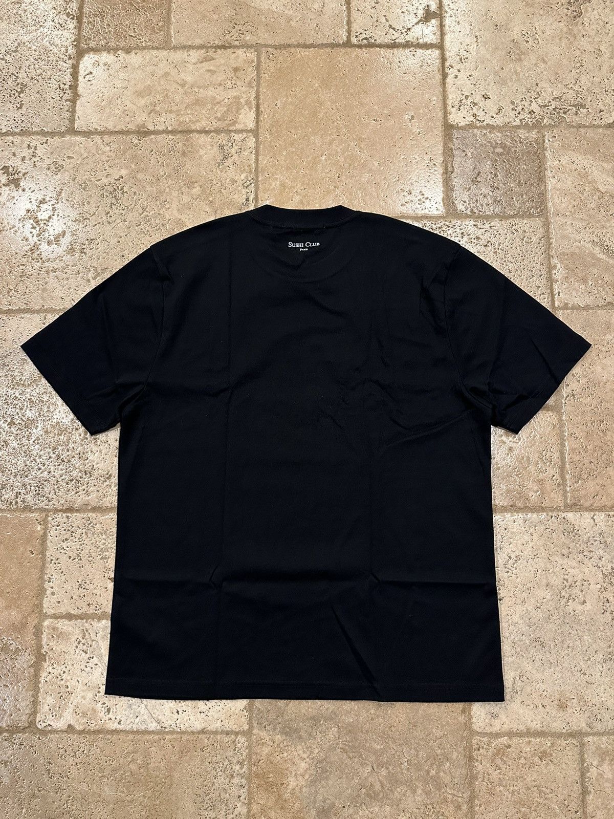 Japanese Brand Paris Sushi Club Matsuhisa Nobu Stampd Black T-Shirt Size US L / EU 52-54 / 3 - 2 Thumbnail