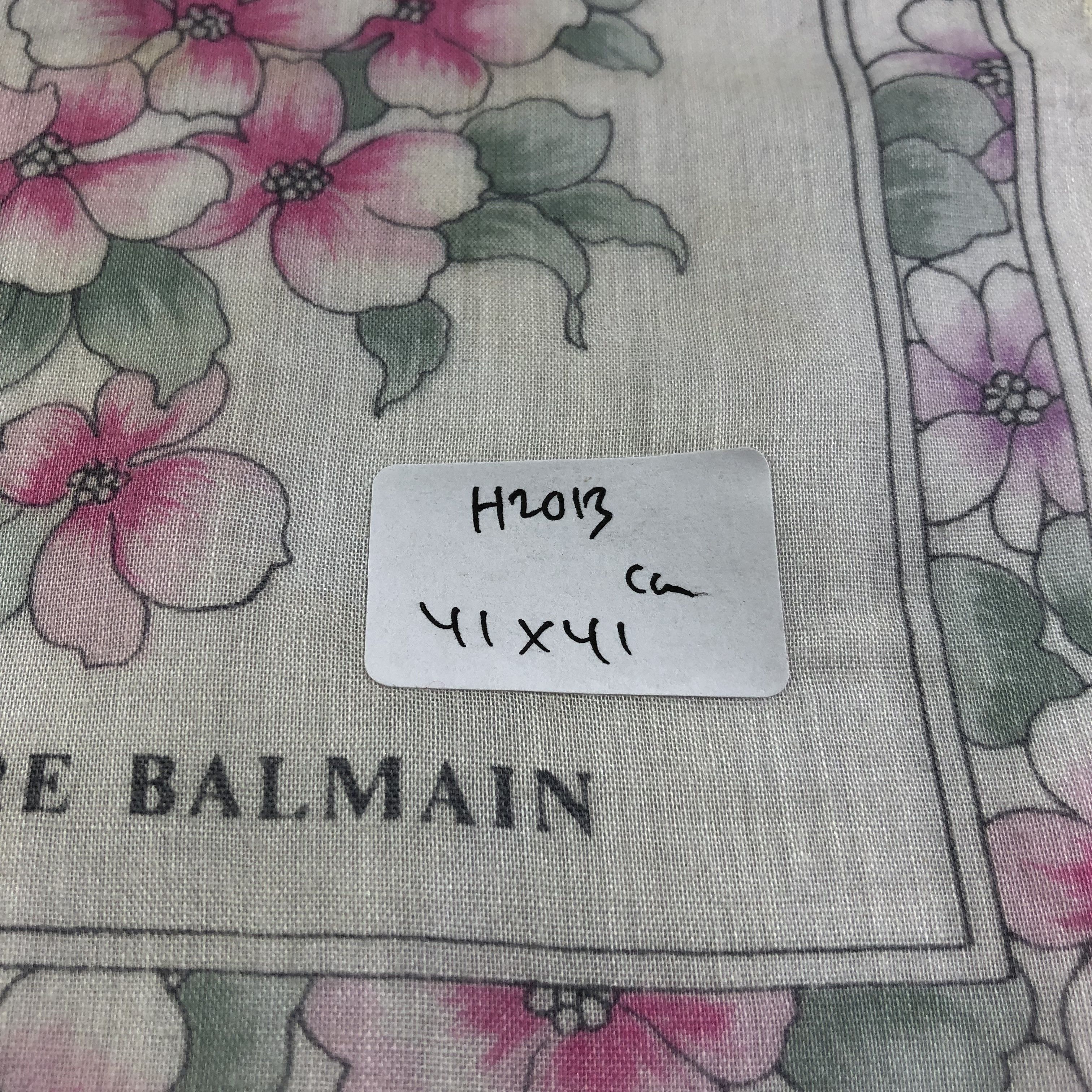 Pierre Balmain Pierre Balmain Floral Handkerchief Neckerchief Bandana H2013 Size ONE SIZE - 10 Thumbnail