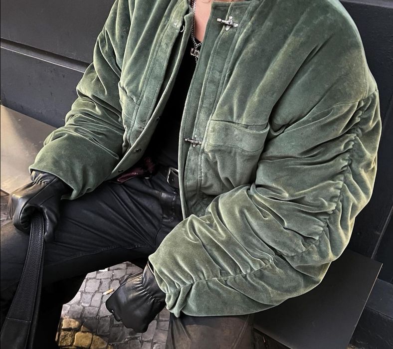 Vintage Velour Bomber jacket Grailed