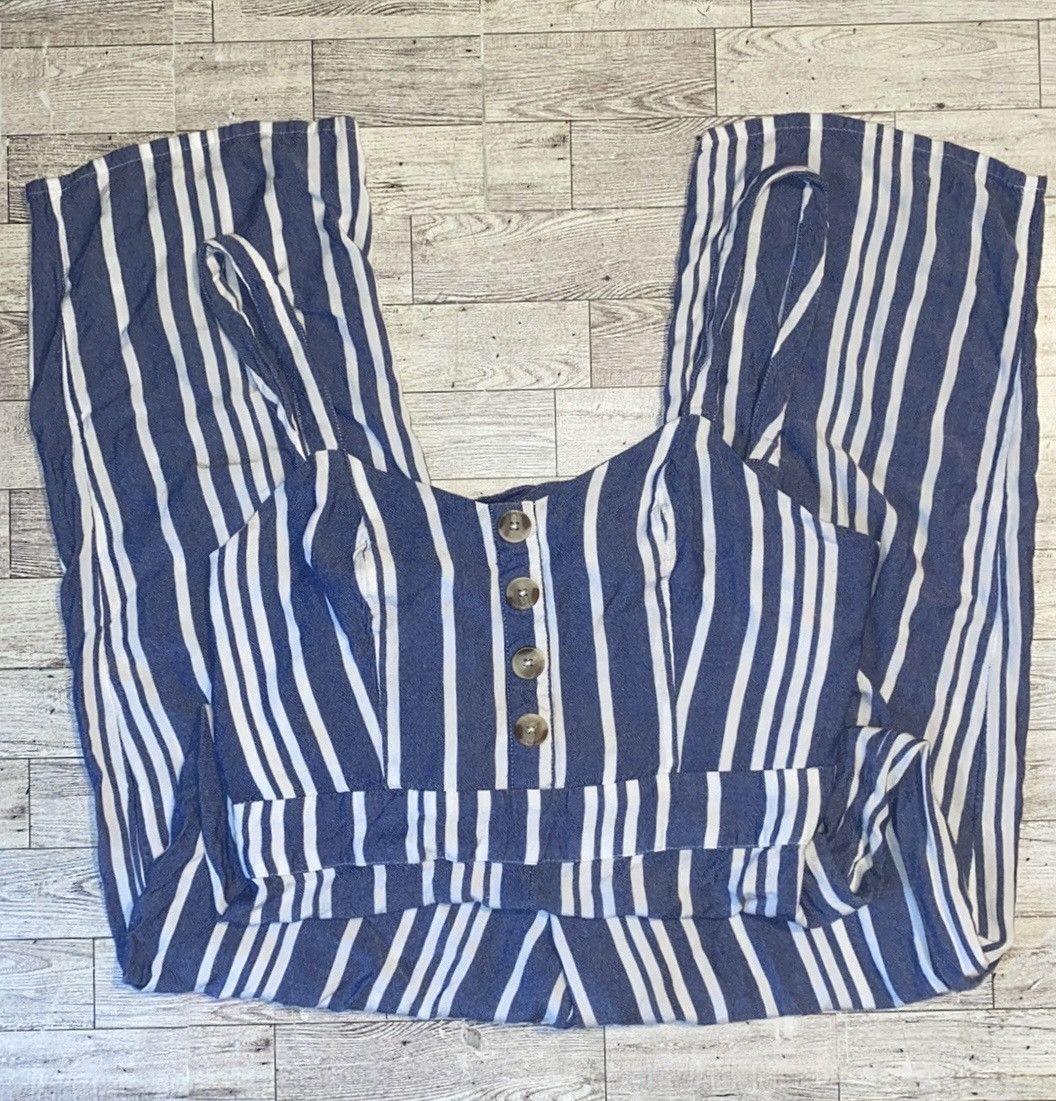 Express Express, Striped, Sleeveless, Backless, Wide Leg Jumper Size 28" / US 6 / IT 42 - 2 Thumbnail