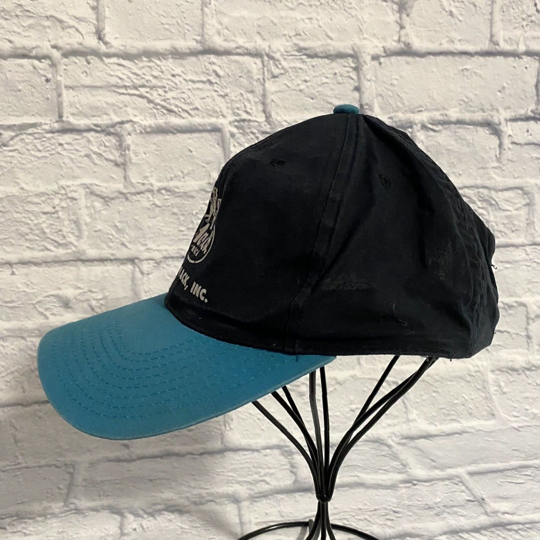 Vintage VINTAGE Mack Trucks Hat LitePro Cap Logo Maine Mack, Inc. Snapback Black Teal Mens Adjustable Cap USA 90s 80s Bias: Snapback, Lightweight, Breathable Size ONE SIZE - 4 Thumbnail
