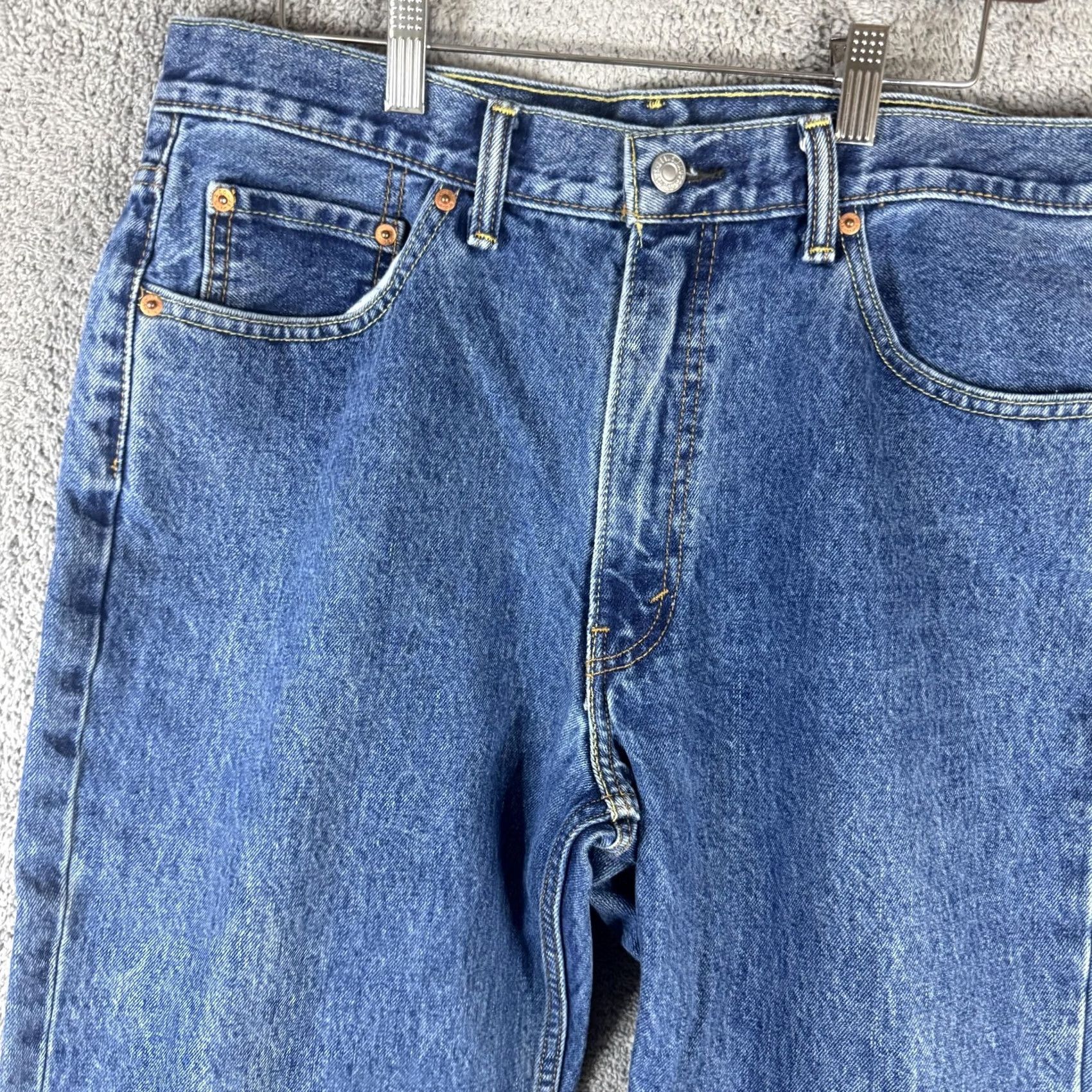 Levi's Levi's 550 Jeans Mens 36x29 Blue Relaxed Fit Tapered Leg Denim Medium Wash Casual Jeans Size US 36 / EU 52 - 4 Thumbnail