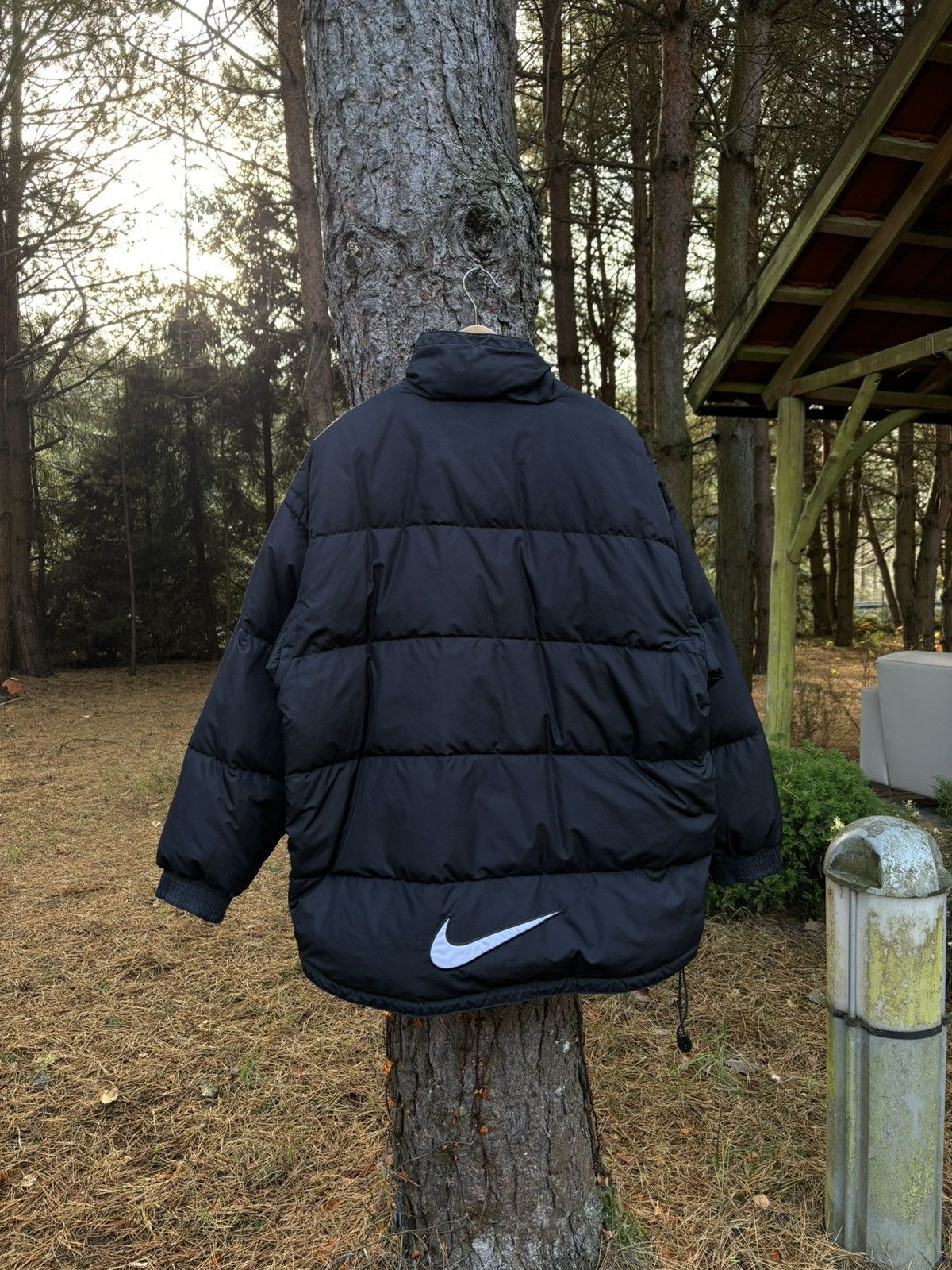 Nike × Vintage Rare 90’s Vintage Nike Down Puffer Jacket Big Swoosh Logo Size US L / EU 52-54 / 3 - 2 Thumbnail