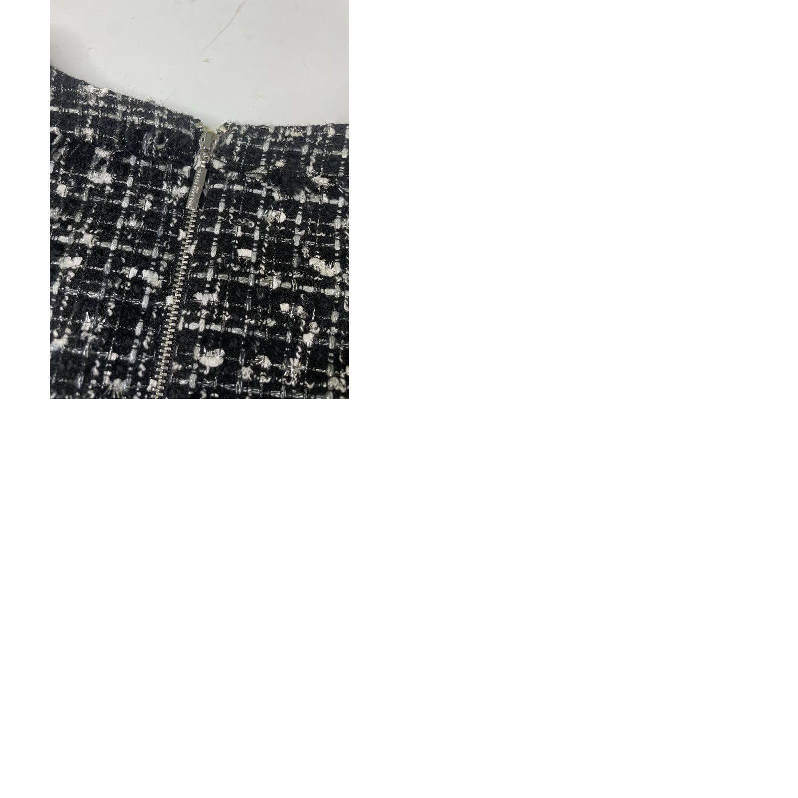 Karl Lagerfeld Karl Lagerfeld Womens Knit Tweed Front Pocket Knee Length Shift Dress Size 6 Size M / US 6-8 / IT 42-44 - 9 Thumbnail