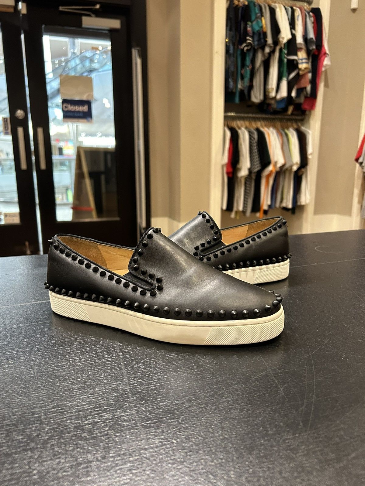 Christian Louboutin Christian Louboutin Spiked Roller Boat Flat Sneaker Size US 6 / EU 39 - 1 Thumbnail