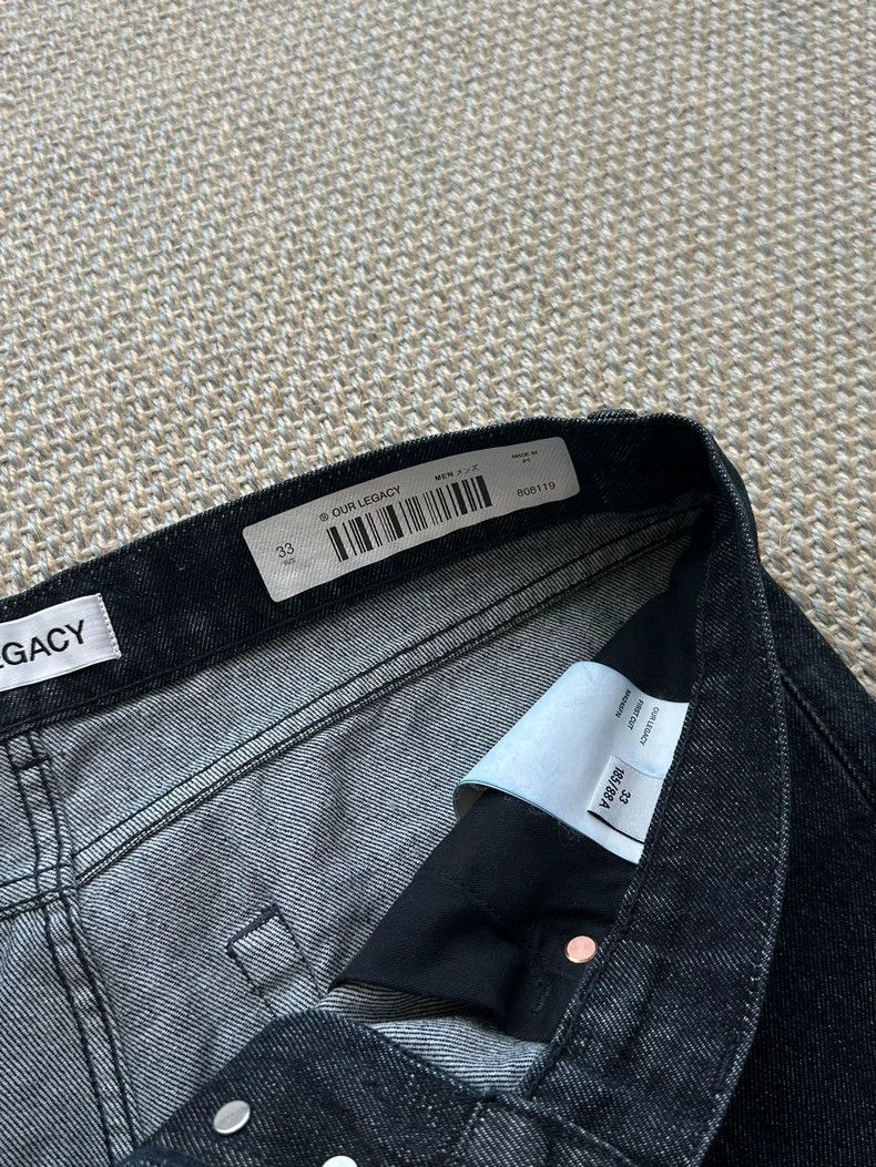 Our Legacy Our Legacy Water-washed zipper straight jeans Size US 33 - 4 Thumbnail