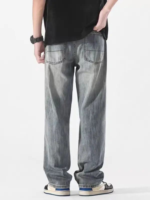 VIBE Light Gray High Street Vintage Casual Jeans Size US 32 / EU 48 - 3 Thumbnail