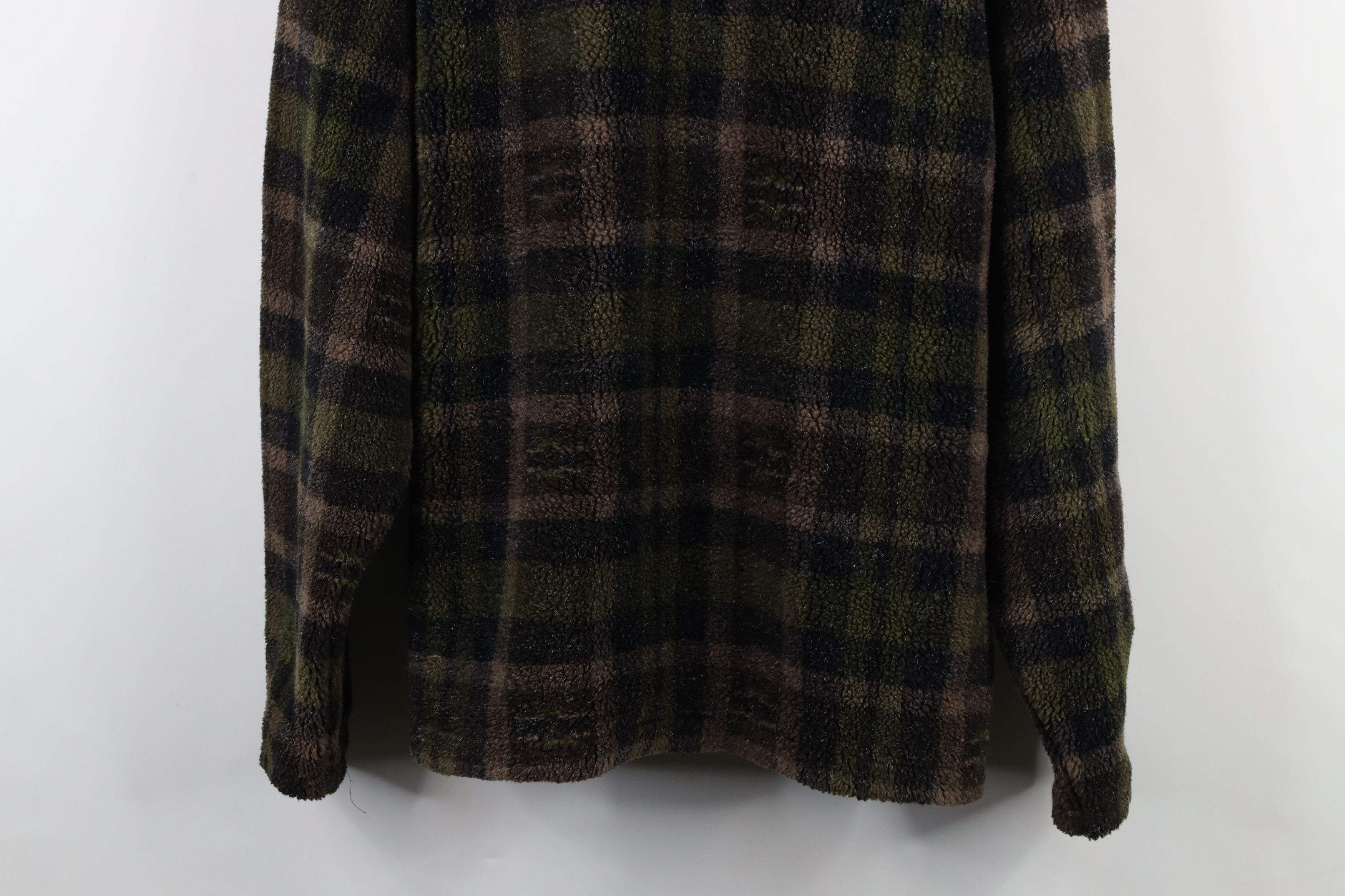 Vintage Vintage 90s Streetwear Deep Pile Fleece Henley Sweater Size US L / EU 52-54 / 3 - 10 Thumbnail