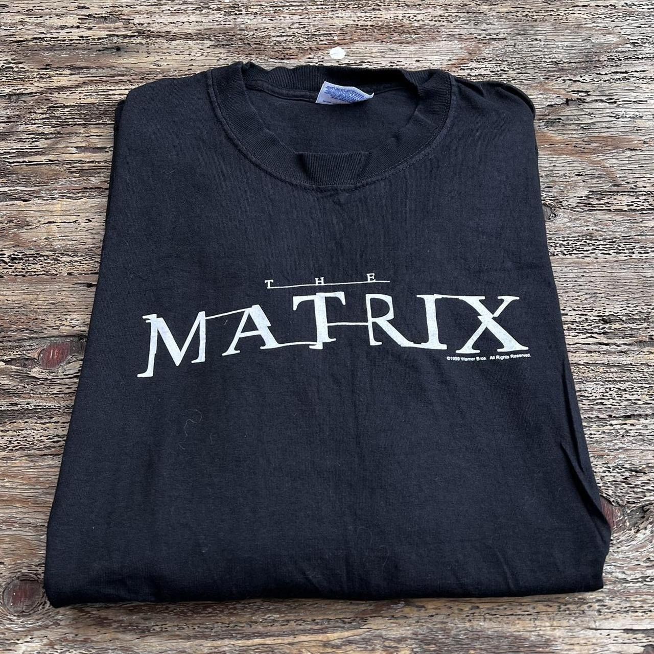 image of Movie x Vintage 1999 The Matrix Promo T-Shirt in Black, Men's (Size XL)