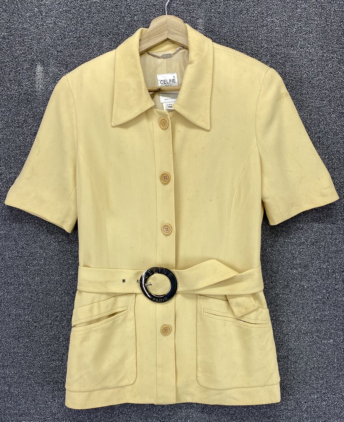Celine Vintage Celine Paris Shirts Button Up Flannel Size M / US 6-8 / IT 42-44 - 1 Thumbnail