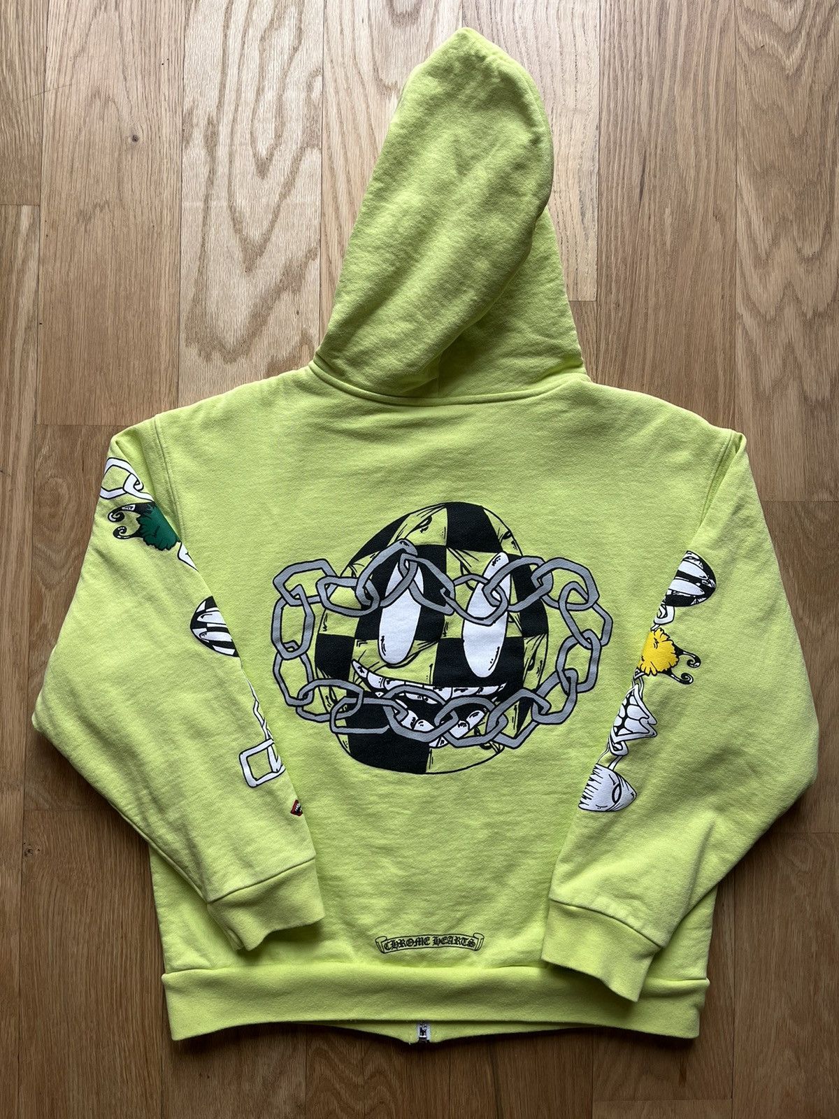 Chrome Hearts Matty Boy Link Thermal Lined Zip-Up Hoodie