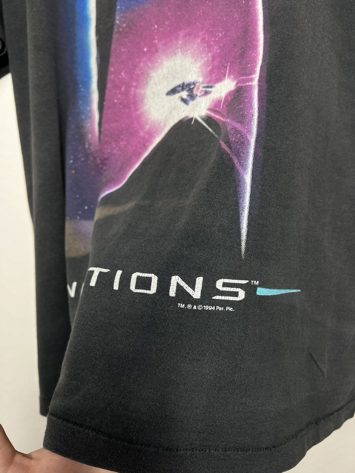 Vintage Vintage 1994 Star Trek Generations Sun Faded T-shirt Tee Size US XL / EU 56 / 4 - 4 Thumbnail