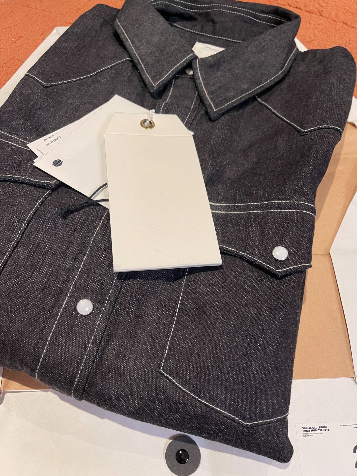 Visvim VISVIM Social Sculpture Mud Denim Shirt Size US M / EU 48-50 / 2 - 1 Thumbnail