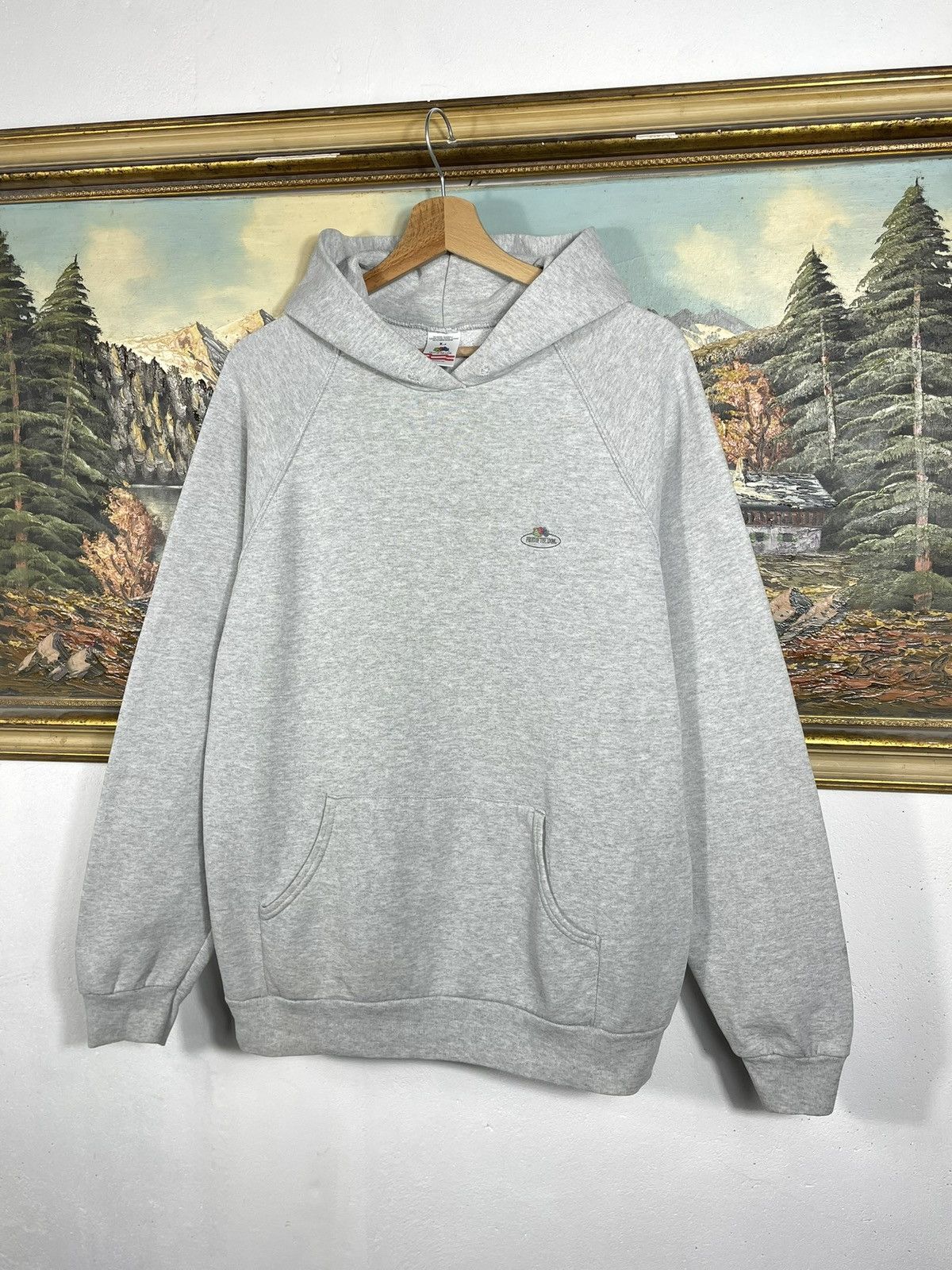 Fruit Of The Loom × Vintage vintage y2k blank oversize baggy hoodie sweatshirt basic y2k Size US L / EU 52-54 / 3 - 2 Thumbnail