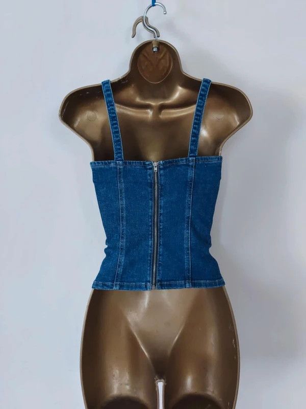 Vintage Vintage denim cami top 6 Size XS / US 0-2 / IT 36-38 - 3 Thumbnail