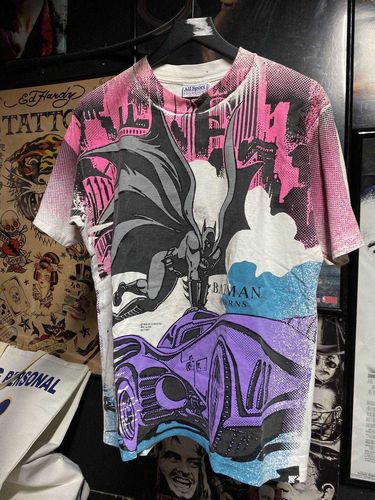 Vintage Vintage 1992 Batman Returns Movie T-Shirt Adult Size Large 