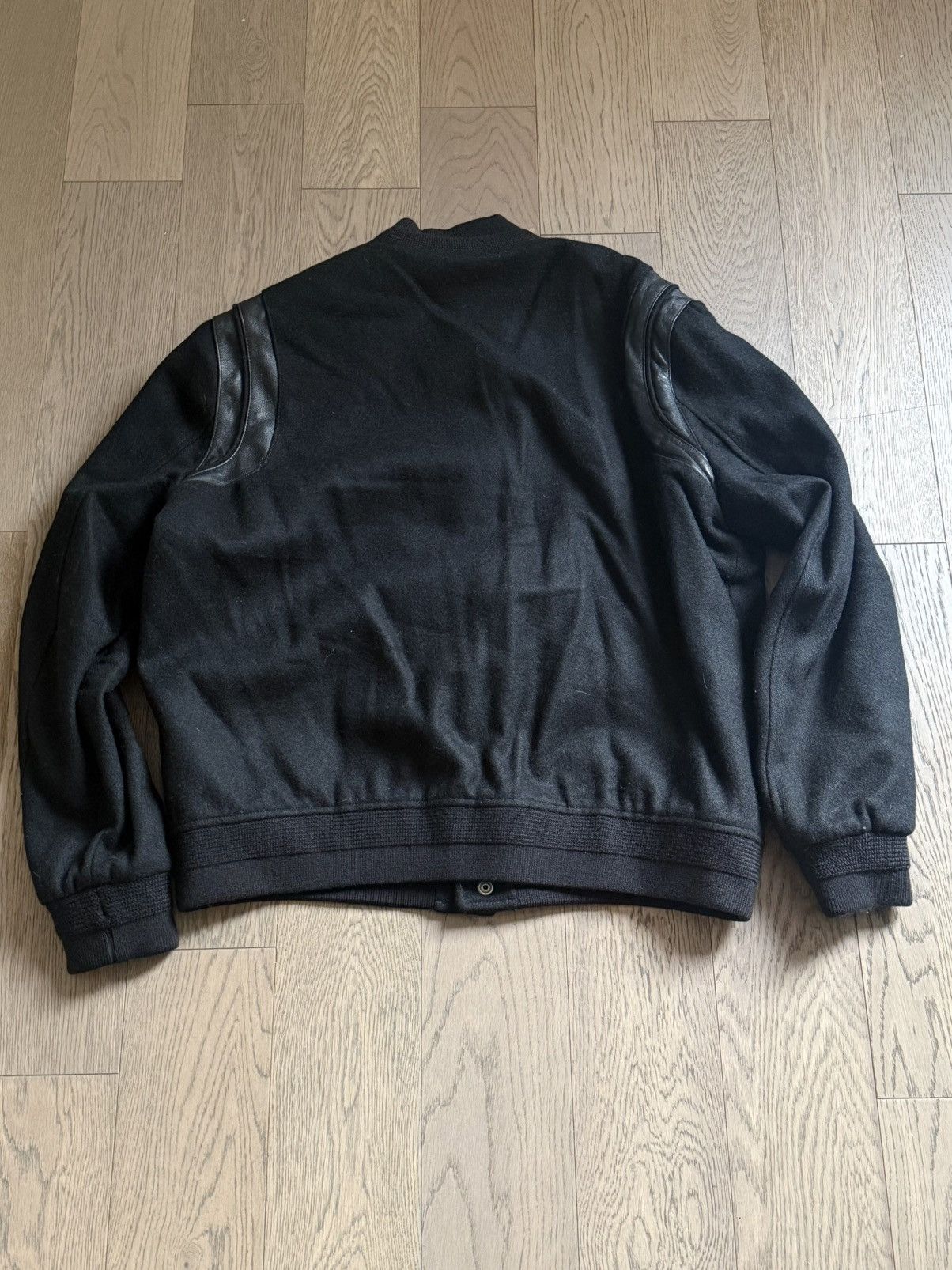 Saint Laurent Paris SZ 54 Saint Laurent Black Wool Teddy Jacket Size US L / EU 52-54 / 3 - 2 Thumbnail