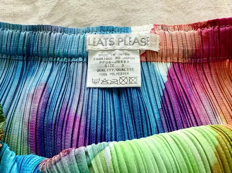 Issey Miyake Issey Miyake size:3 Colorful ink-wash style skirt Size 42" / US 20 - 4 Thumbnail