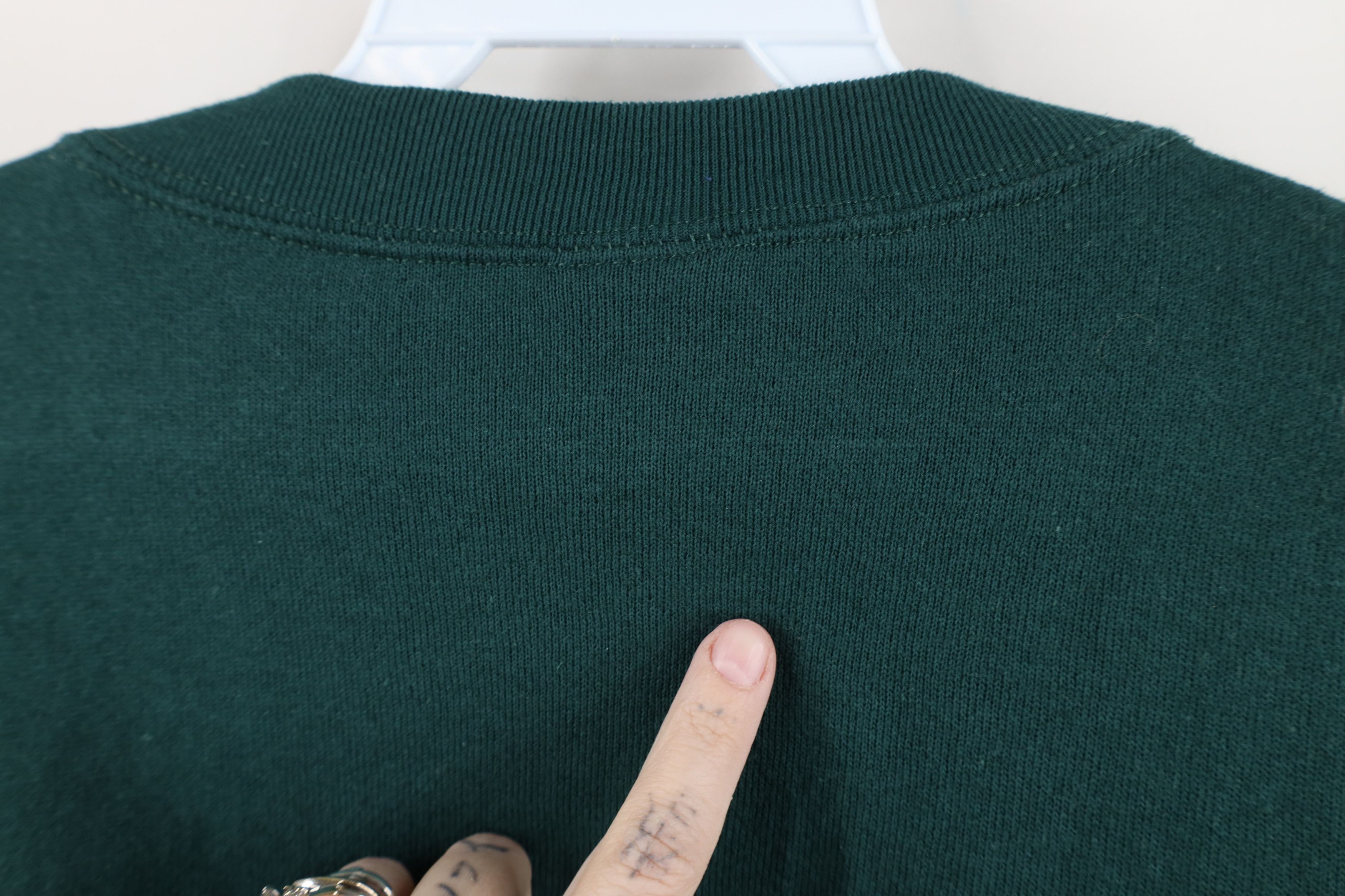 Vintage Vintage 90s Looney Tunes Blank Crewneck Sweatshirt Green USA Size M / US 6-8 / IT 42-44 - 7 Thumbnail