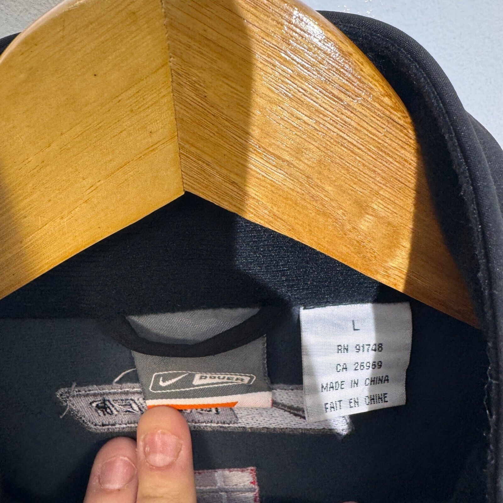 Nike × Vintage Nike Unisex Black Polyester Tracksuit Jacket Size L Thermal Size US L / EU 52-54 / 3 - 5 Thumbnail
