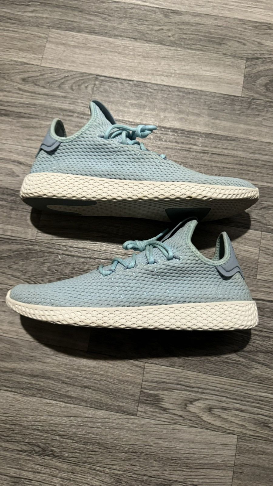 Adidas Icy Blue Human Race Tennis Size US 10 / EU 43 - 3 Thumbnail