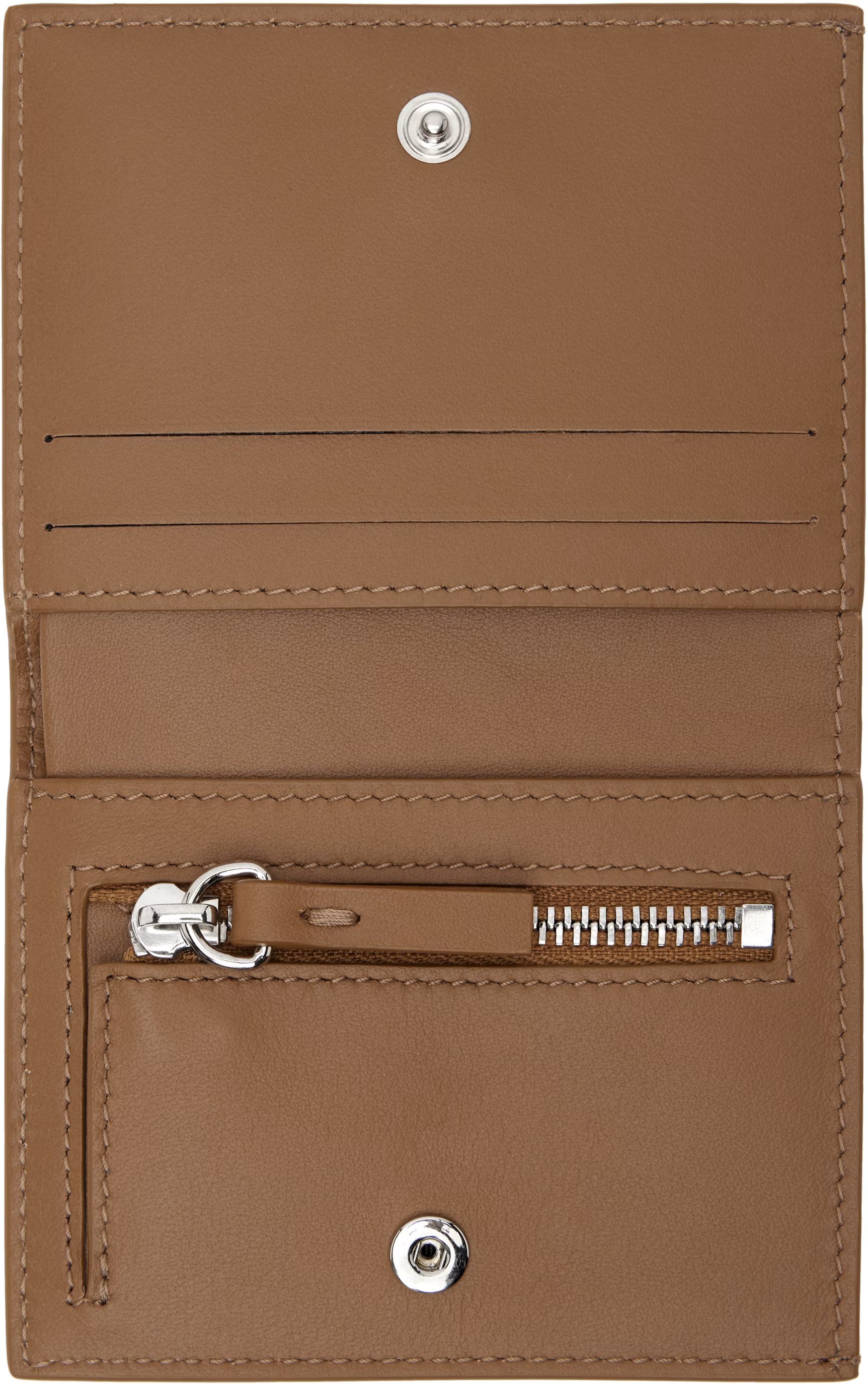 MM6 × Maison Margiela MM6 Maison Margiela Tan Leather Wallet Size ONE SIZE - 3 Thumbnail