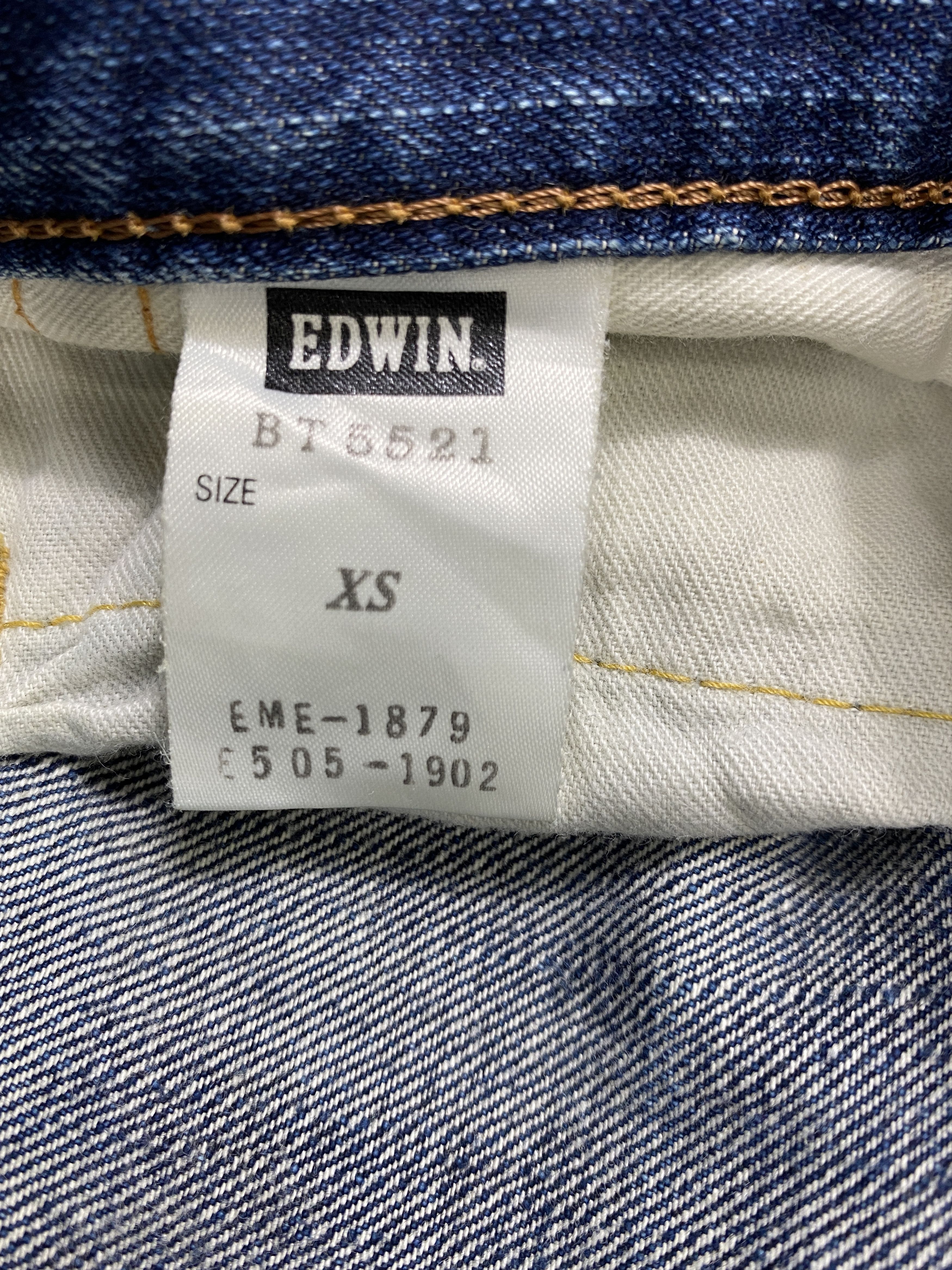 Japanese Brand Distressed Blue Vintage Edwin Jeans 29x32 Denim- JN3539 Size 29" - 9 Thumbnail