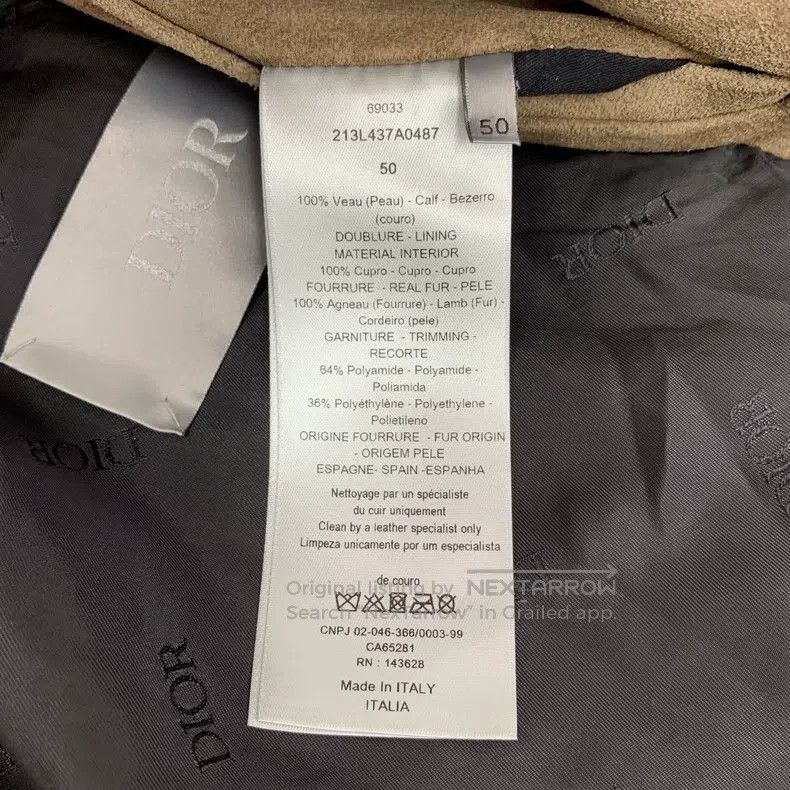 Dior Dior Khaki cowhide lapel single-breasted long-sleeved jack Size US M / EU 48-50 / 2 - 7 Thumbnail