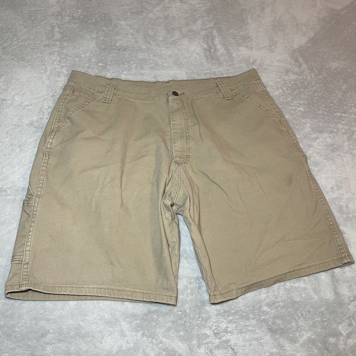 Wrangler Vintage Wrangler Mens Carpenter Shorts Tan Khaki 40 Y2K Size US 39 - 1 Thumbnail