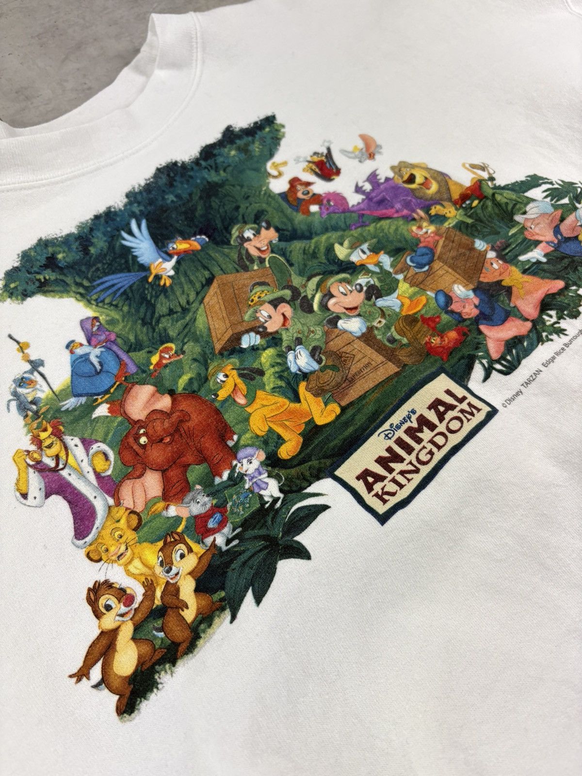 Disney Vintage Disney Animal Kingdom Sweatshirt autograph Spellout Size US L / EU 52-54 / 3 - 4 Thumbnail