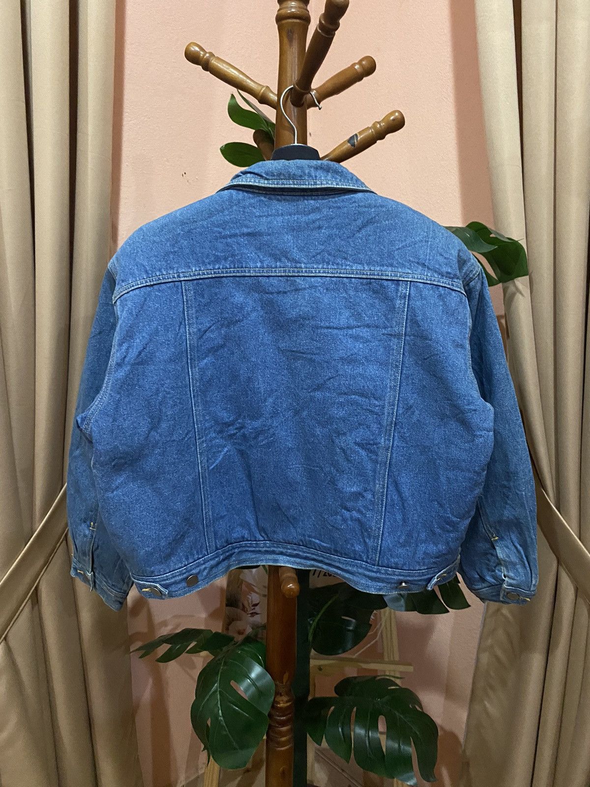 Japanese Brand VINTAGE CECILENE GRATEFUL DEAD CROP FUR DENIM TRUCKER JACKET Size M / US 6-8 / IT 42-44 - 5 Thumbnail