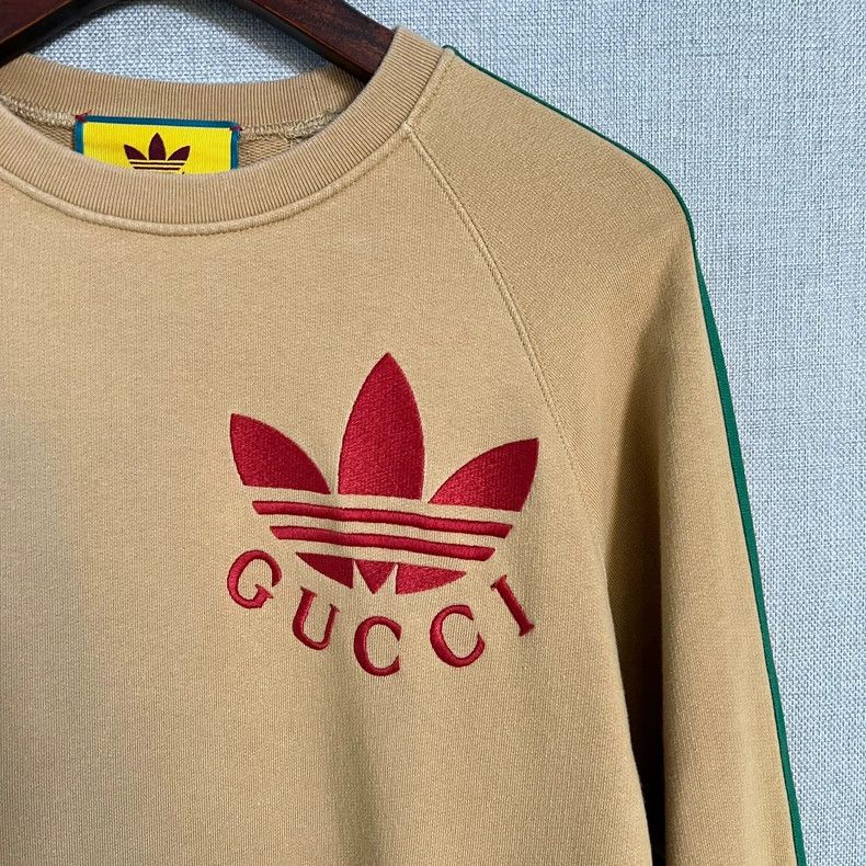 Gucci Gucci Adidas co-branded striped embroidered logo sweatshirt Size US XS / EU 42 / 0 - 3 Thumbnail