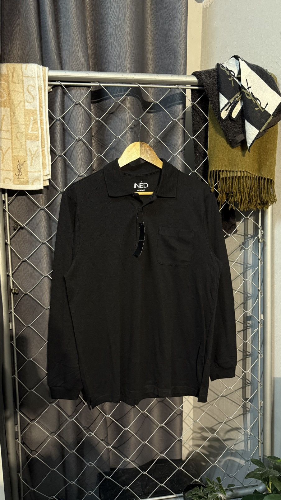 Yohji Yamamoto NEED GONE‼️ DEADSTOCK INED HOMME BY YOHJI YAMAMOTO POLO SHIRT Size US L / EU 52-54 / 3 - 1 Thumbnail